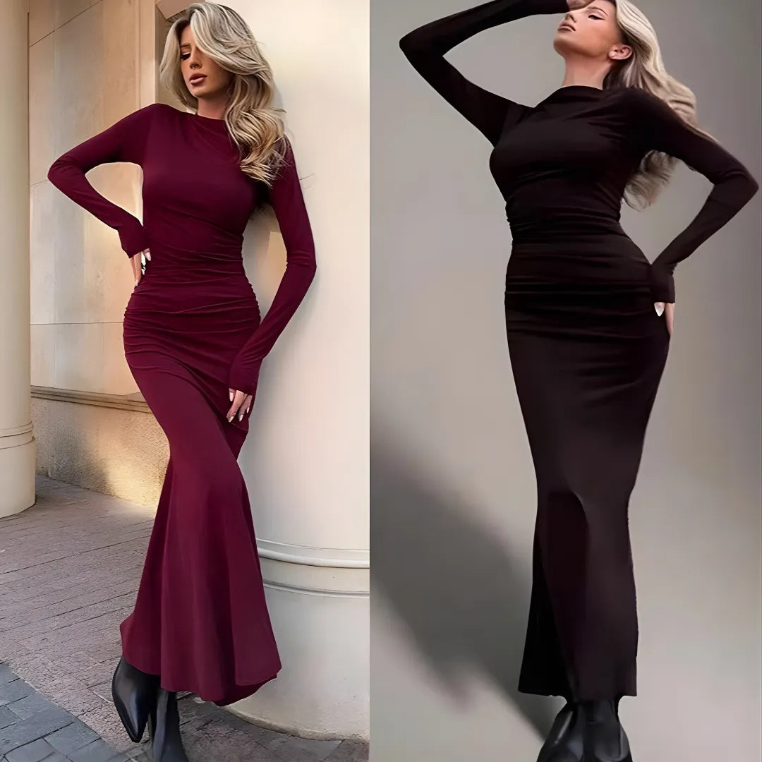 Vestido Noir Éternelle - Elegancia sin límites, feminidad sin esfuerzo