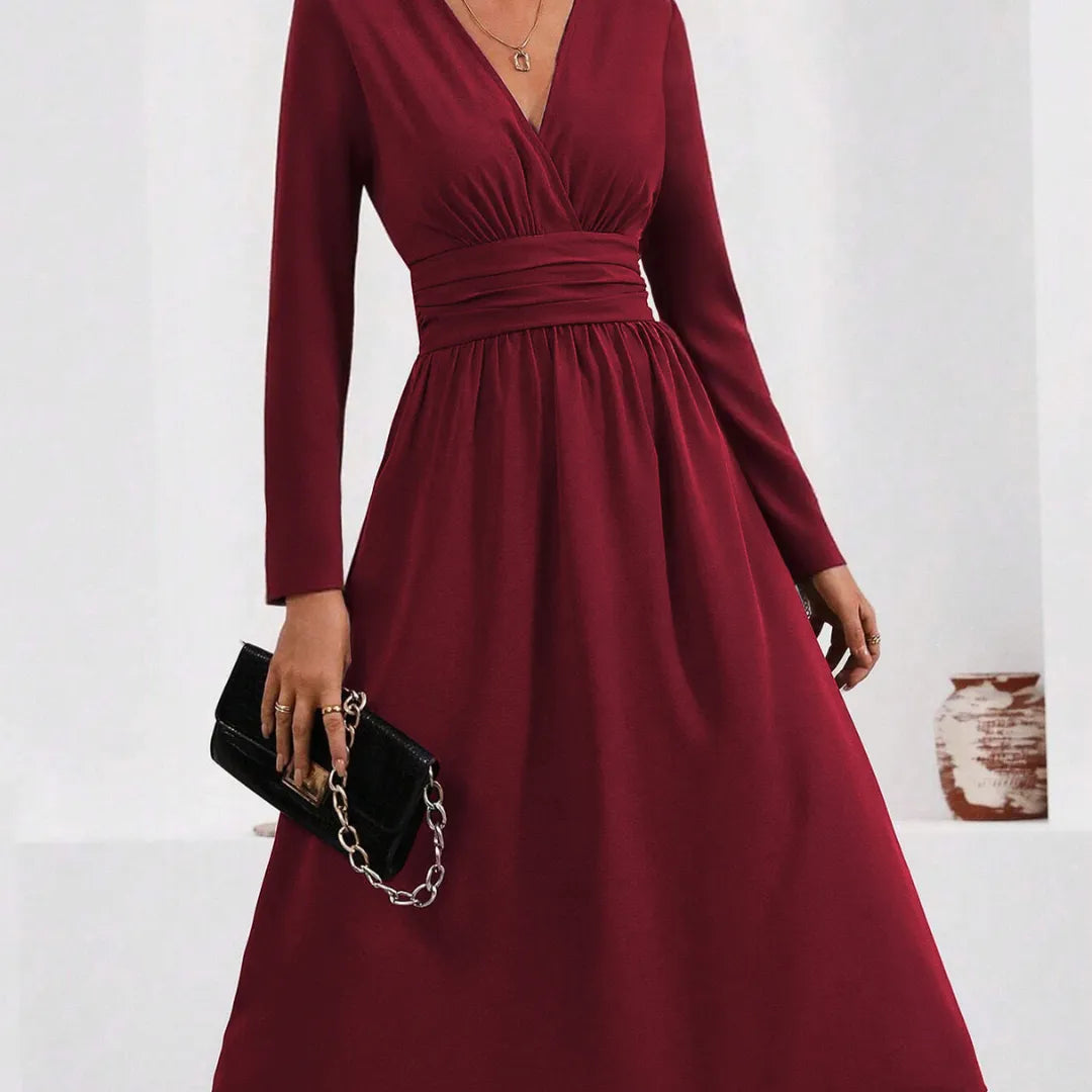 Vestido Esencia Bordeaux