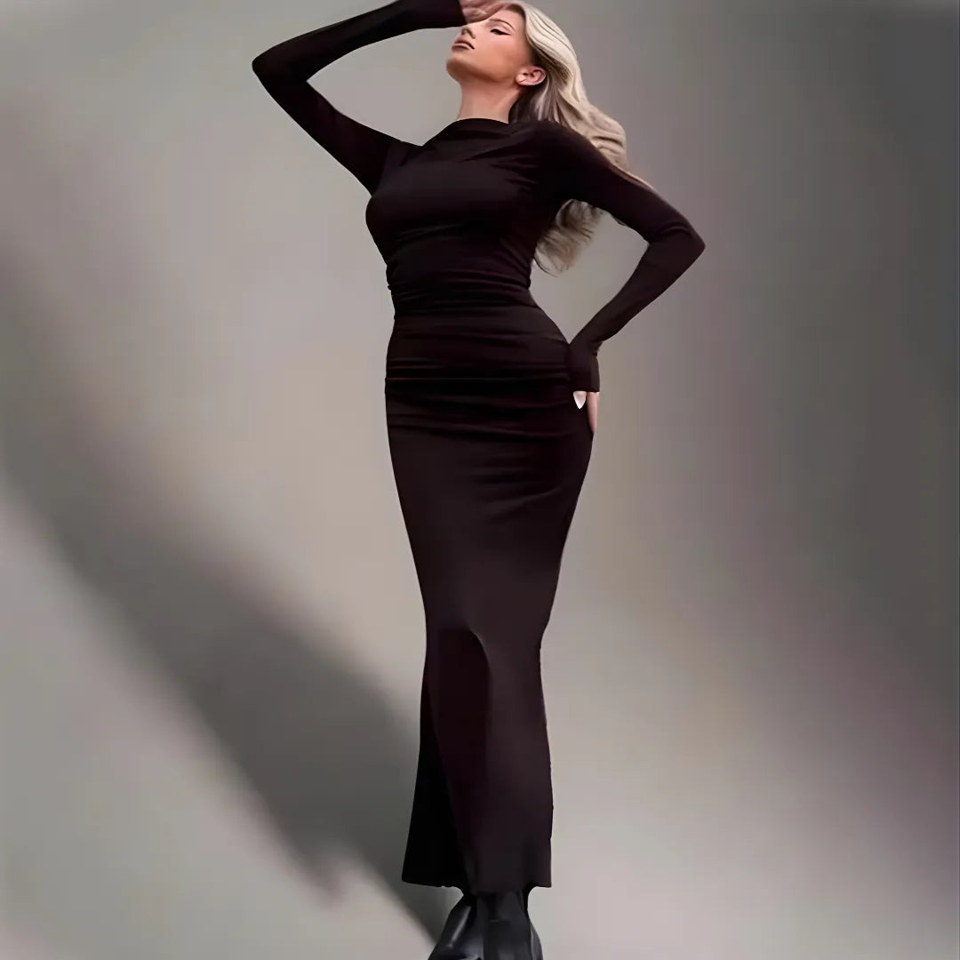 Vestido Noir Éternelle - Elegancia sin límites, feminidad sin esfuerzo