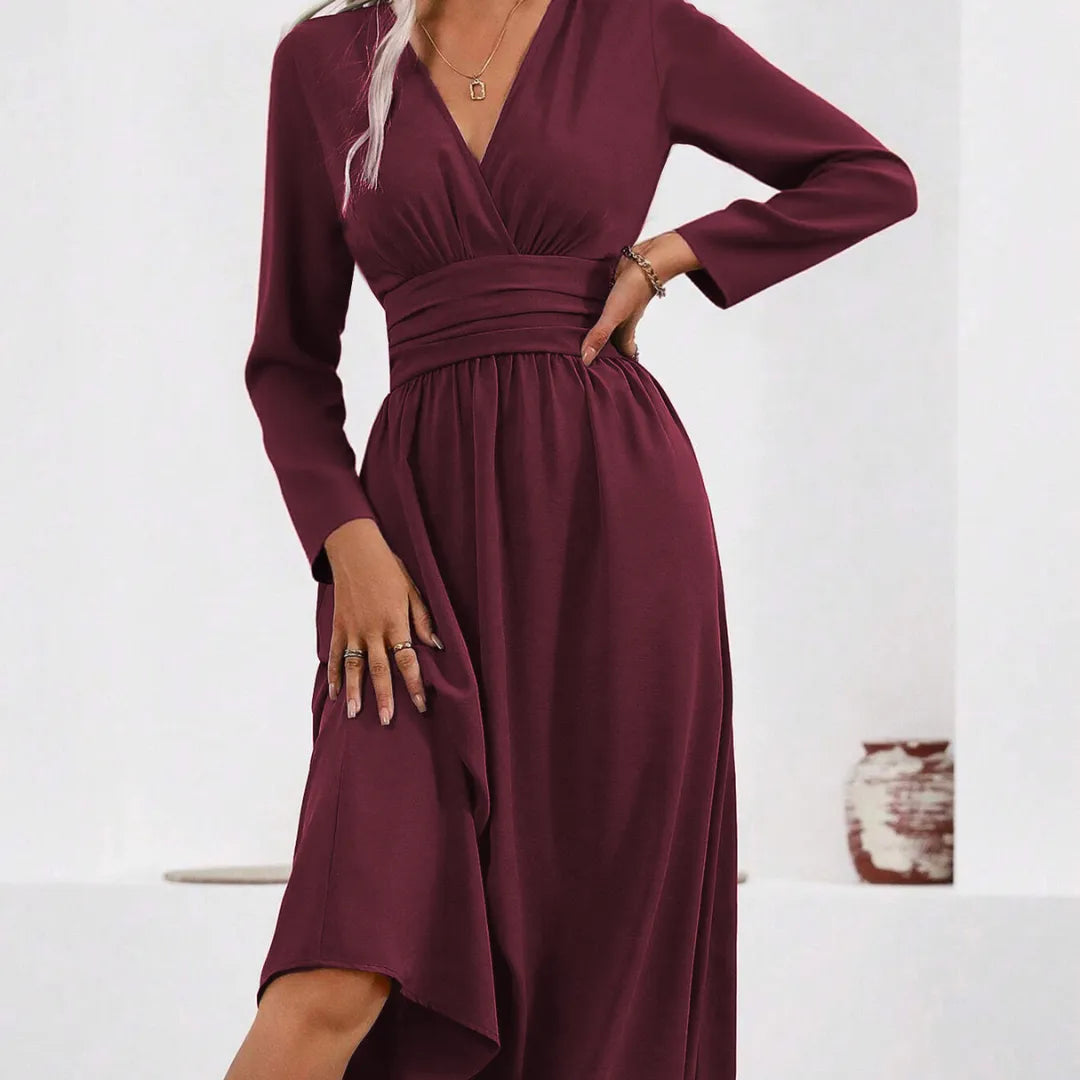 Vestido Esencia Bordeaux
