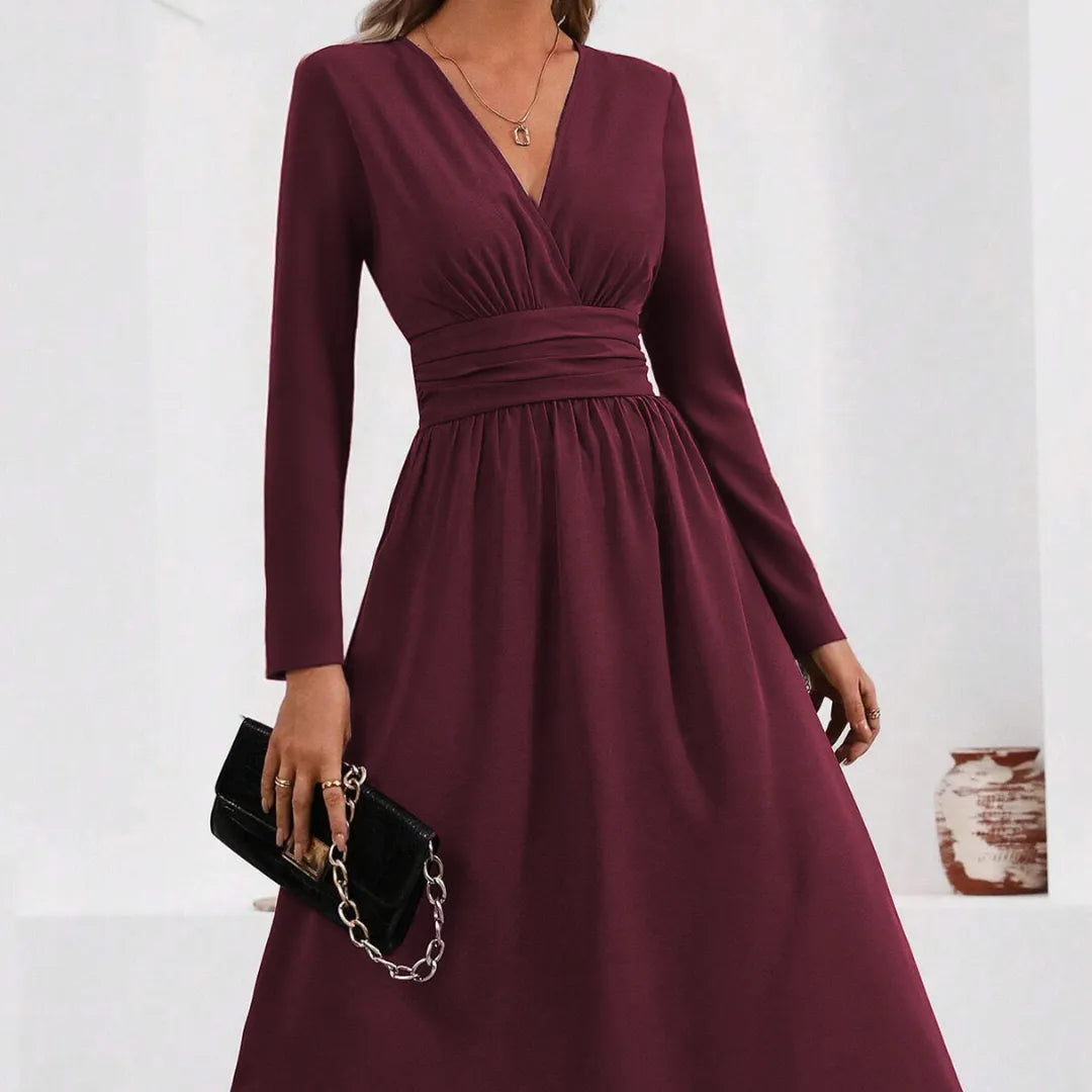 Vestido Esencia Bordeaux