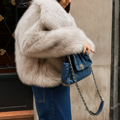 Abrigo Sabrina Con Textura Afelpada