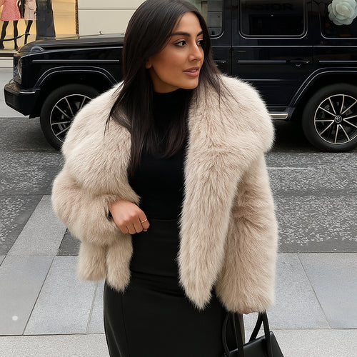 Abrigo Sabrina Con Textura Afelpada