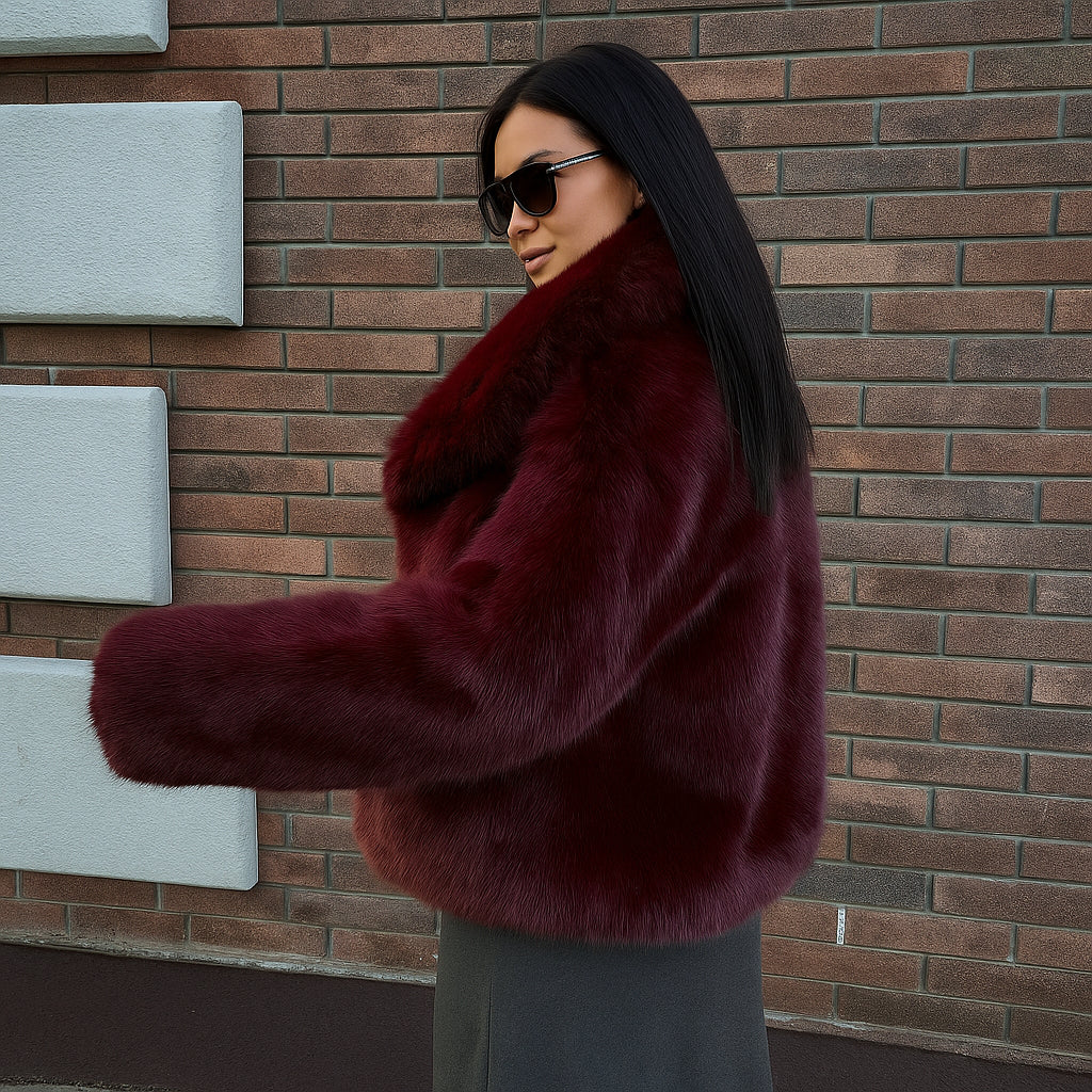 Abrigo Sabrina Con Textura Afelpada