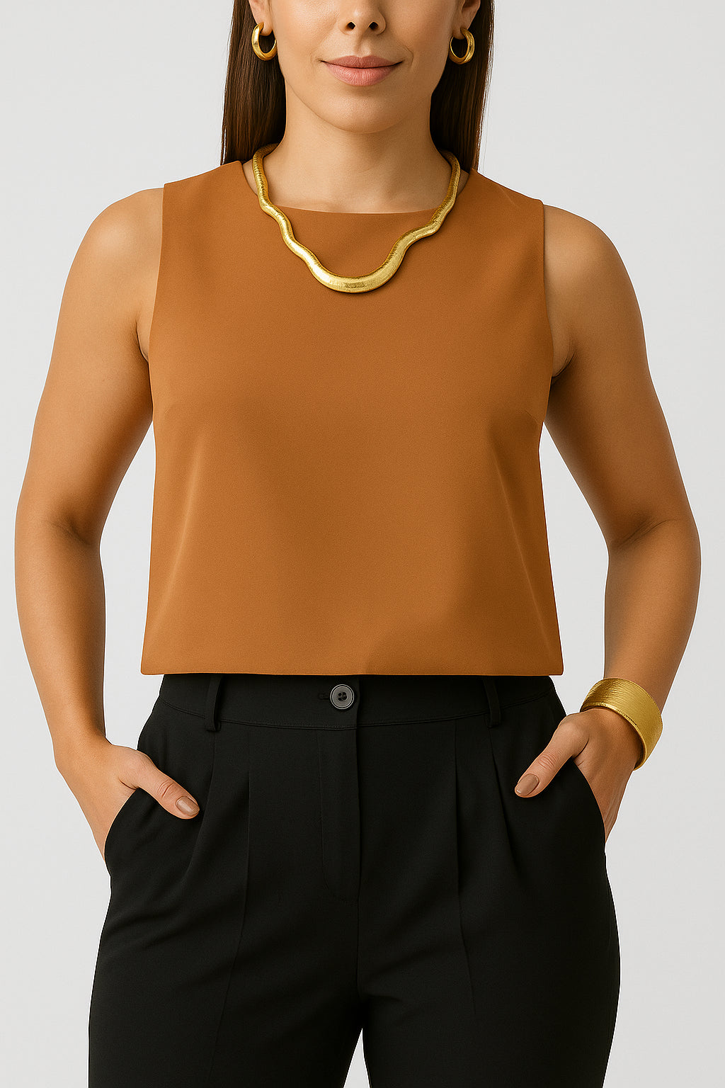 Kit 3 Top Halter Sin Mangas