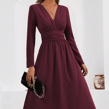 Vestido Esencia Bordeaux